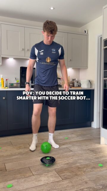 POV: you decide to train smarter with the Soccer Bot. Train anywhere and get as many touches on the ball as possible #football #footballtraining #footballgame #footballchallenge #footballequipment
