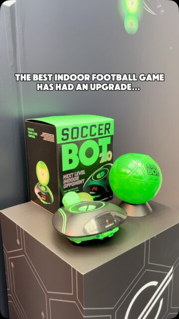 The best indoor football game just got an upgrade. ⚽🔥
Soccer Bot 2.0 is here, building on everything that made the original such a hit at home and at camp. Same safe, small-space indoor training, now taken up a level.
Time to see what the new version can do.
Who’s getting their hands on Soccer Bot 2.0 first? 👇
#SoccerBot #FootballTraining #IndoorTraining #SoccerSkills #FootballEquipment